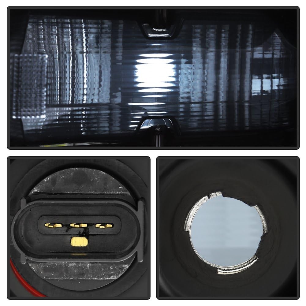 Ford F150 Spyder (OE) 21-23 Quad LED w/DRL (Fit Halogen Model w/Clear Signal) Headlight - Black