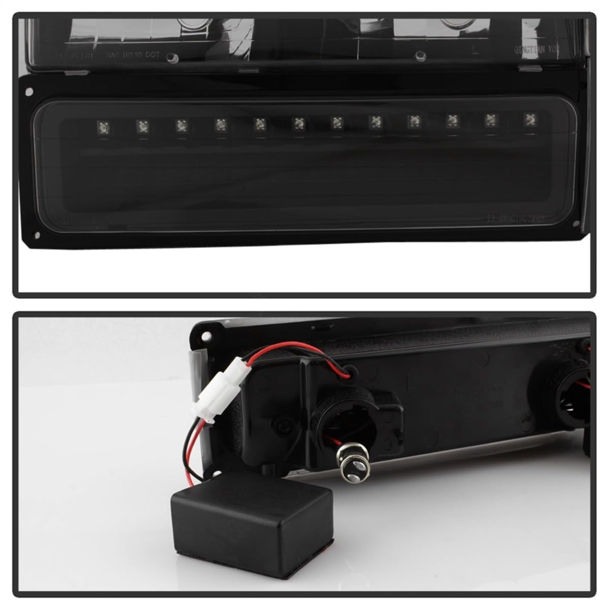 Bumper Headlight Spyder Auto HD-JH-CCK88-LED-AM-BK-SET