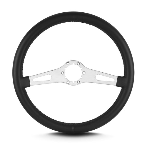 Teardrop Lecarra 65701 14" Brushed Standard Grip Black 2 Spoke
