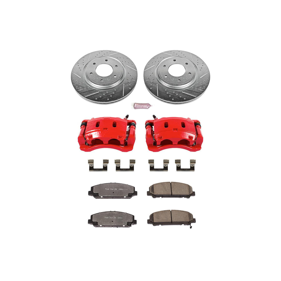 Power Stop Front KC2961-36 Z36 Truck and Tow Brake Kit with Calipers For INFINITI QX56 2008-2010, Nissan Armada 2007-2011, Nissan TITAN 2008-2010 [Model Specific]