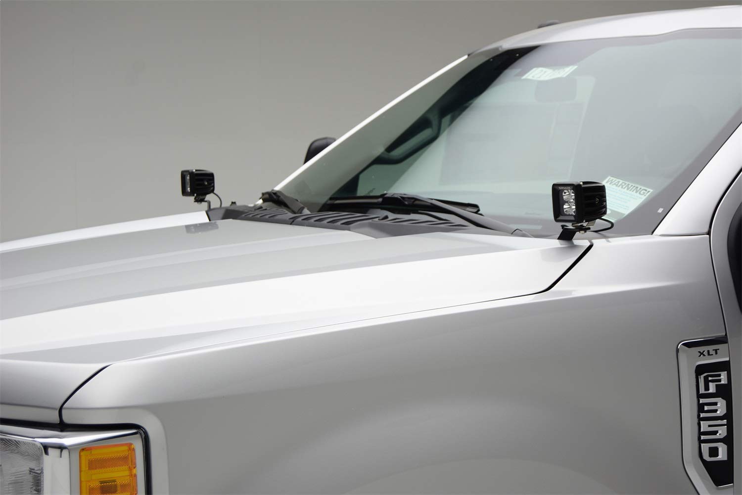 ZROADZ Hood Hinge LED Kit Z365471-KIT2, 2x 3 Inch LED Pod Lights, Black