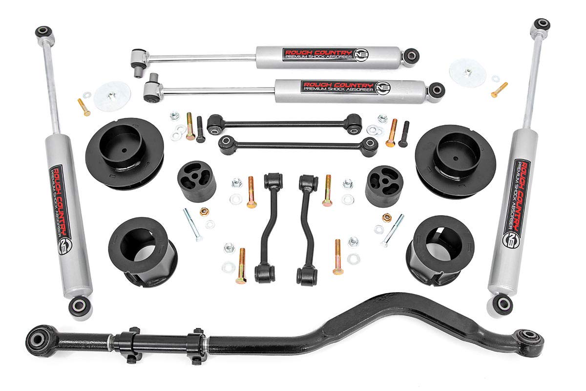 3.5" Lift Kit Rough Country w/N3 Shocks for 20-24 Jeep Gladiator JT 4WD - 63730