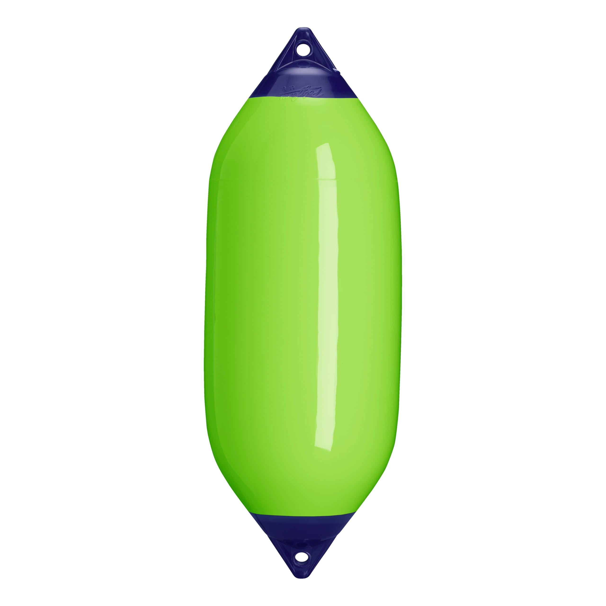 F-7 Standard Polyform Boat Fender - Blue Ropehold Lime