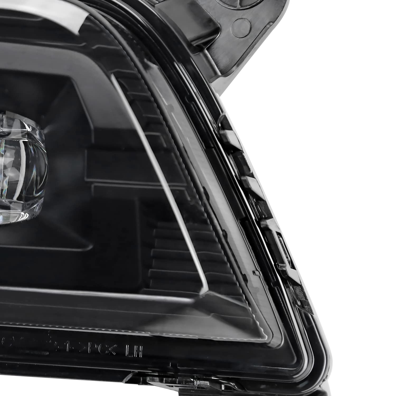 Smoke LED Fog Lights Spec-D Tuning with Universal Wiring and Switch Compatible with 2019-2022 Chevrolet Silverado 1500, 2020-2022 Silverado 2500HD/3500HD
