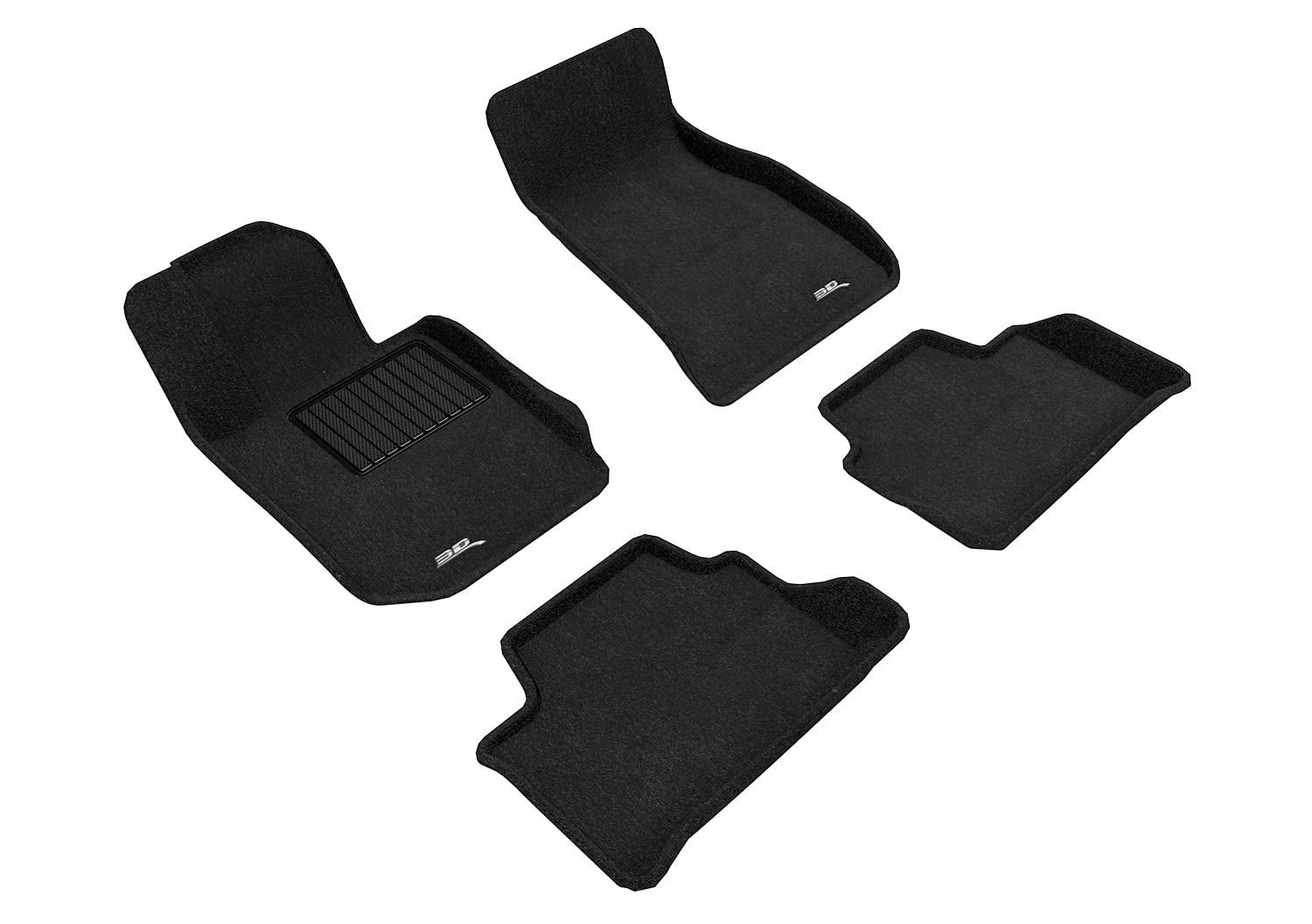 Custom Fit 3D MAXpider Elegant Floor Mat (Black) Compatible with BMW 3 Series Sedan (G20) 2019-2026 (Fits RWD/xDrive/at Only) - Full Set