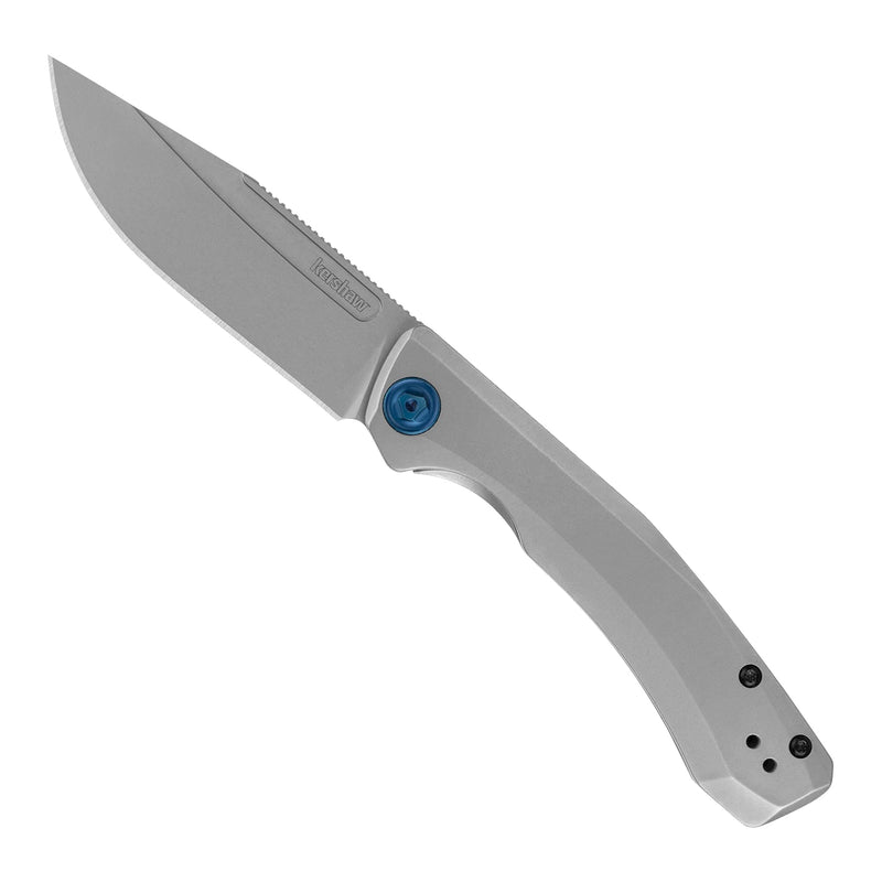 Kershaw XL Highball Clip Point Pocket Knife, 3.3-in. Blade, Manual KVT Ball Bearings Opening, Frame Lock (7020)