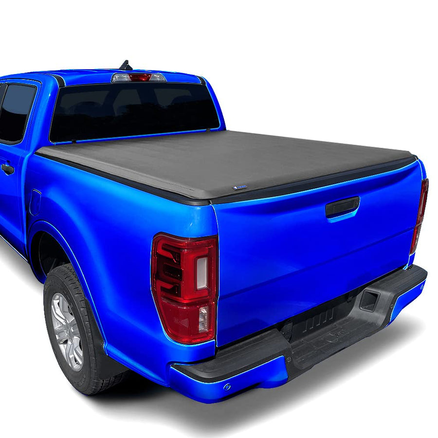 Tyger Auto T3 Soft Truck Bed Tri-fold Tonneau Cover Compatible with 1982-2013 Ford Ranger; 1994-2010 Mazda B-Series | Fleetside 6' Bed | TG-BC3F1022 | Vinyl
