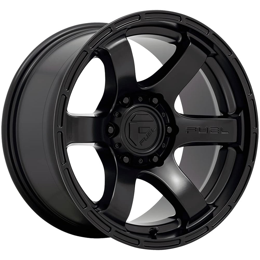 D766 RUSH FUEL OFF-ROAD 17X9, 6X5.5, 4.53, -12mm SATIN BLACK - D76617908445