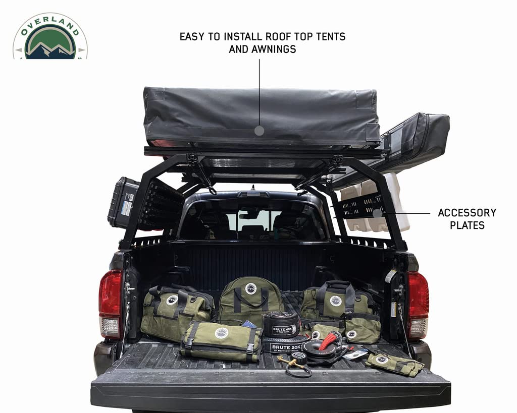 Discovery Overland Vehicle Systems Truck Bed Rack Mid Size 5ft Bed Truck - Suitable for Toyota Tacoma, Jeep Gladiator JT