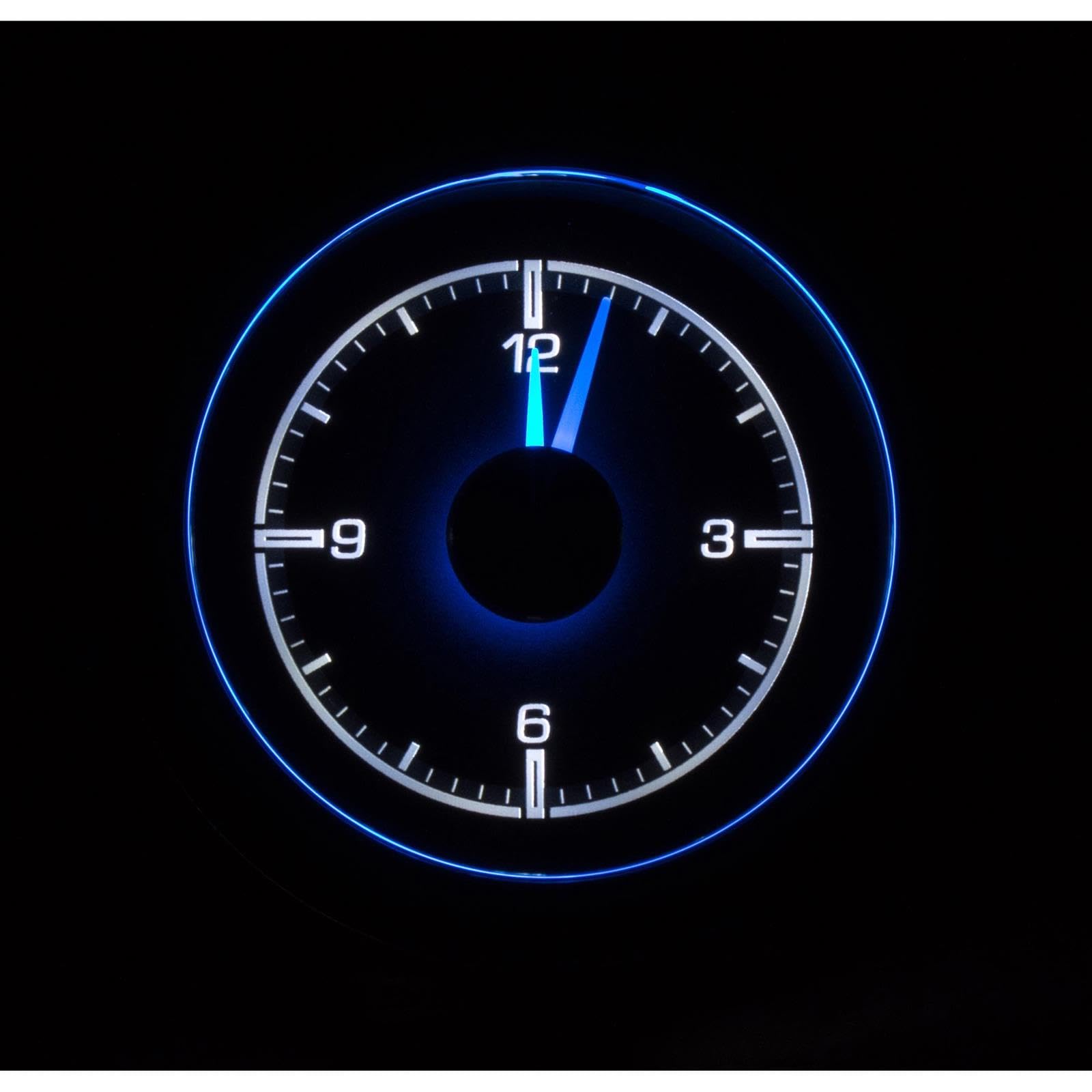 Dakota Digital 55 56 Chevy Analog Clock Gauge for HDX gauge Black Alloy HLC-55C-K
