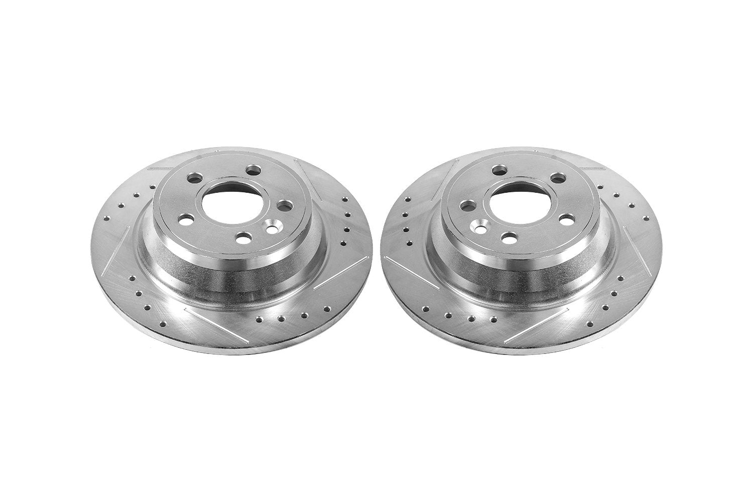 Power Stop Rear EBR1074XPR Drilled and Slotted Rotor (Pair) For Volvo S80 2007-2011, Volvo S80 2016 [Model Specific]