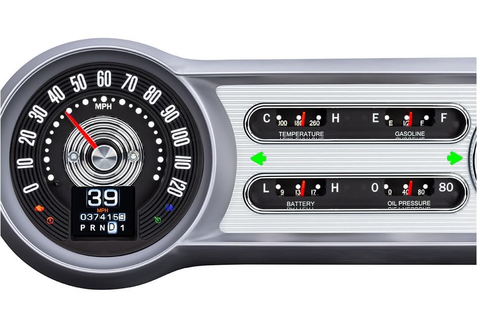 Dakota Digital RTX Gauge Instrument System Compatible with 1953-54 Chevy Car RTX-53C-X