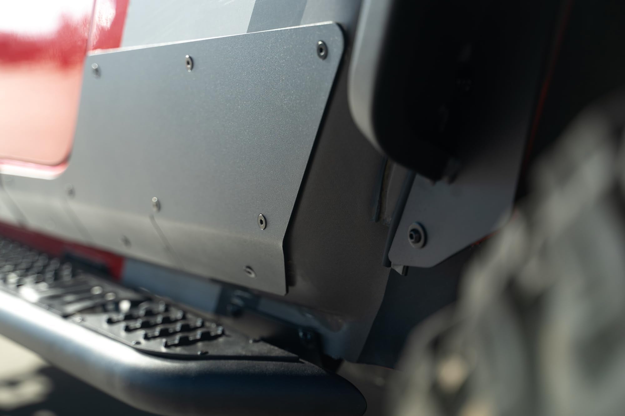 Rock Skins DV8 Offroad for The 2020-2025 Jeep Gladiator JT | Protects Lower Body Panels from Rocks & Debris | Works with Aftermarket & Factory Fenders | Compatible with Most Sliders & Steps
