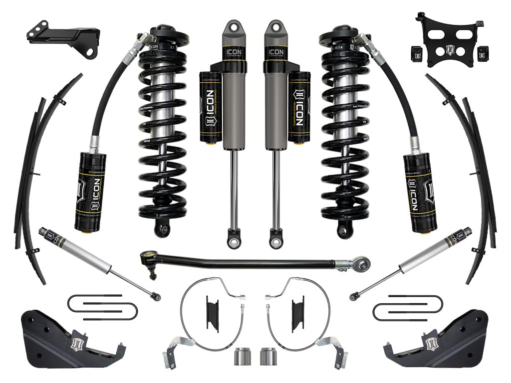 ICON 4-5.5" Lift 2023-2025 Ford F-250/F-350 Super Duty 4WD, Stage 4 Coilover Conversion System w/ Expansion Packs