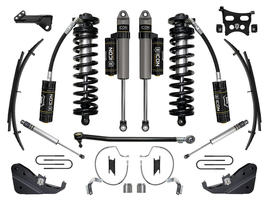 ICON 4-5.5" Lift 2023-2025 Ford F-250/F-350 Super Duty 4WD, Stage 4 Coilover Conversion System w/ Expansion Packs