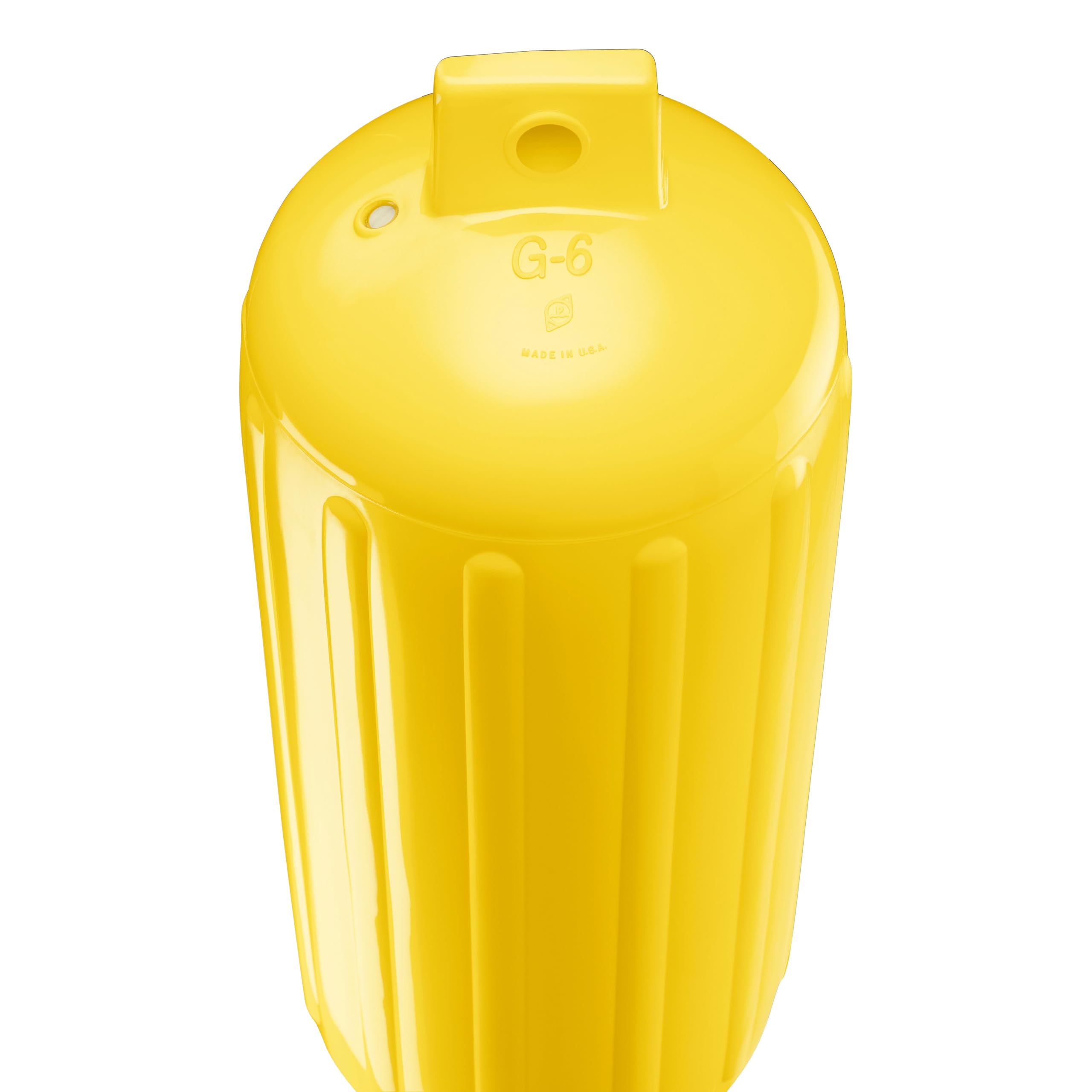 Yellow Polyform G-6 Boat Fender
