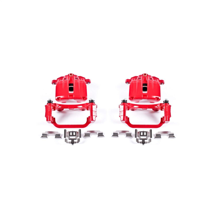 Power Stop Rear S4726 Pair of Red High-Temp Calipers For DeVille, Astro, Silverado 1500, Silverado 1500, Suburban 1500, Tahoe, Safari, Sierra 1500, Sierra 1500, Yukon, Yukon XL 1500 [Model Specific]