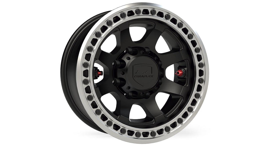 TeraFlex Beadlock Olympus Off-Road Wheel – 8x6.5” – -12mm – Metallic Black