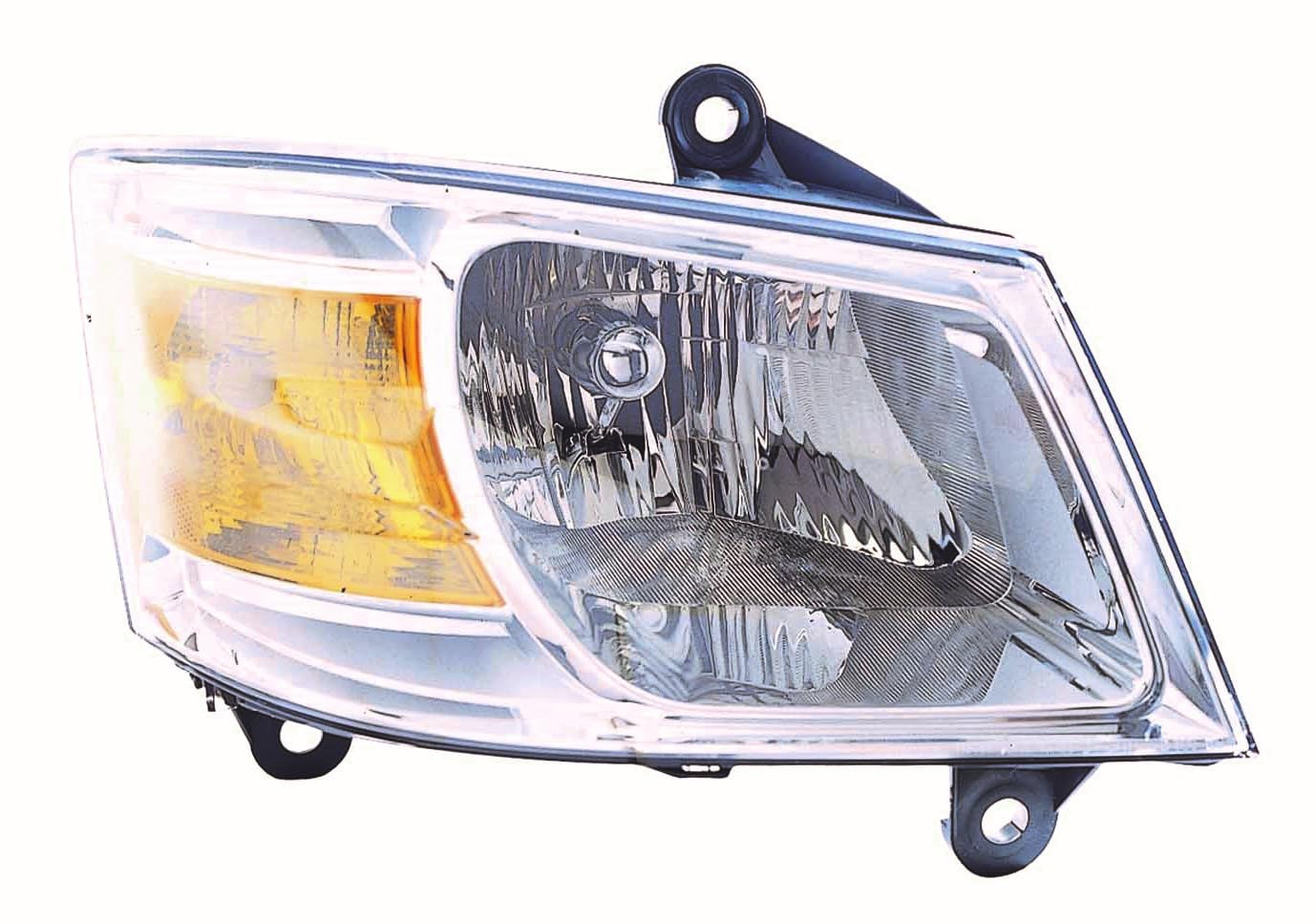Dodge Caravan 08-10 Headlight RH Passenger Side ACK Automotive Replaces OEM: 5113332AD Partslink: CH2503191