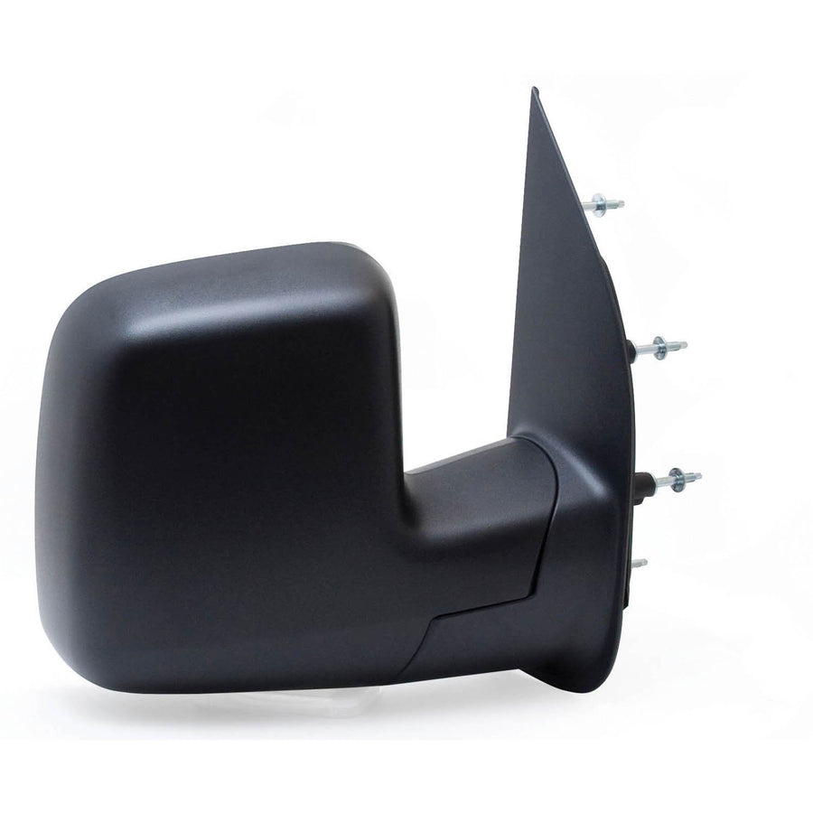 Fit System Mirror Passenger Side for Ford Econoline, Sail Type, Textured Black, w/Blind spot, Foldaway, Manual