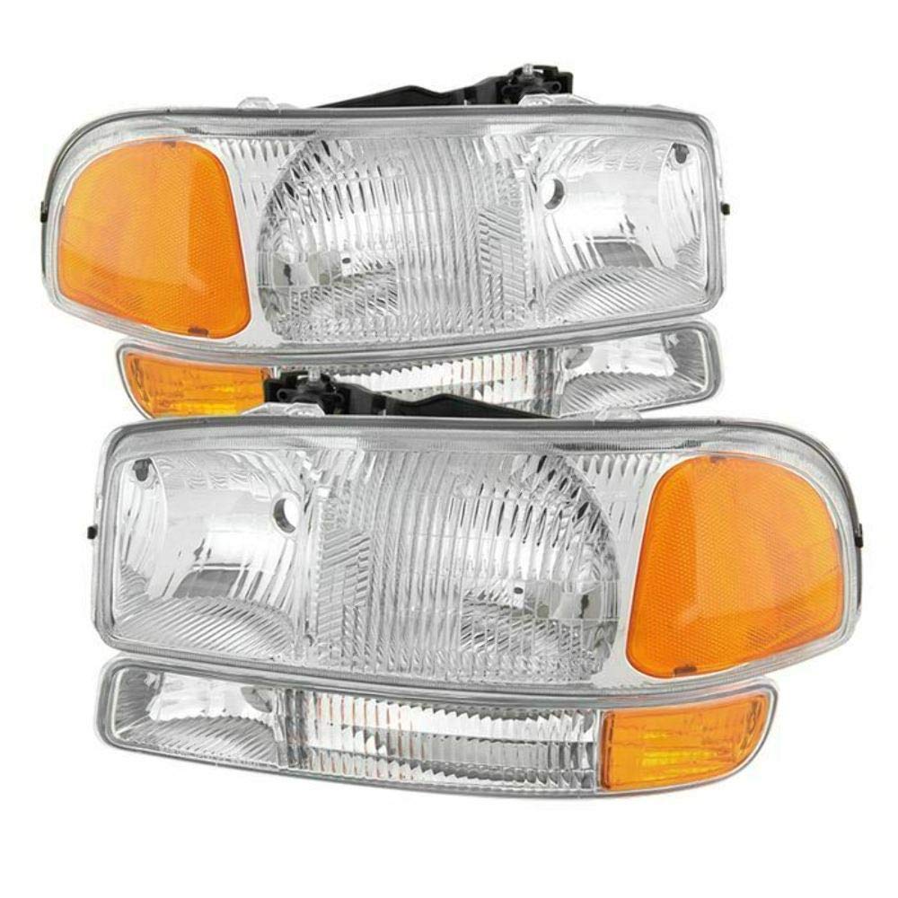GMC Sierra Headlight Xtune HD-JH-GS99-SET-OEAM-C