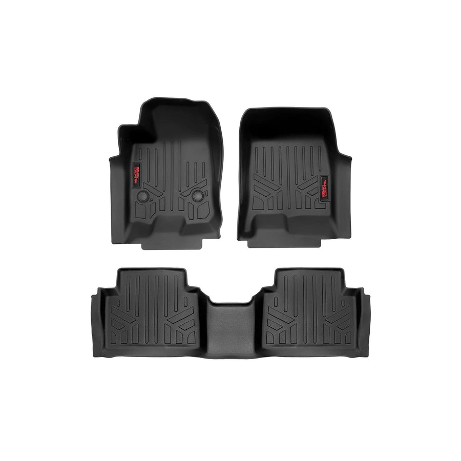Rough Country Floor Mats for Chevy Colorado/GMC Canyon Front & Rear (2023-2025) Truck - (2) Front Floor Mats, (1) Rear Floor Mat