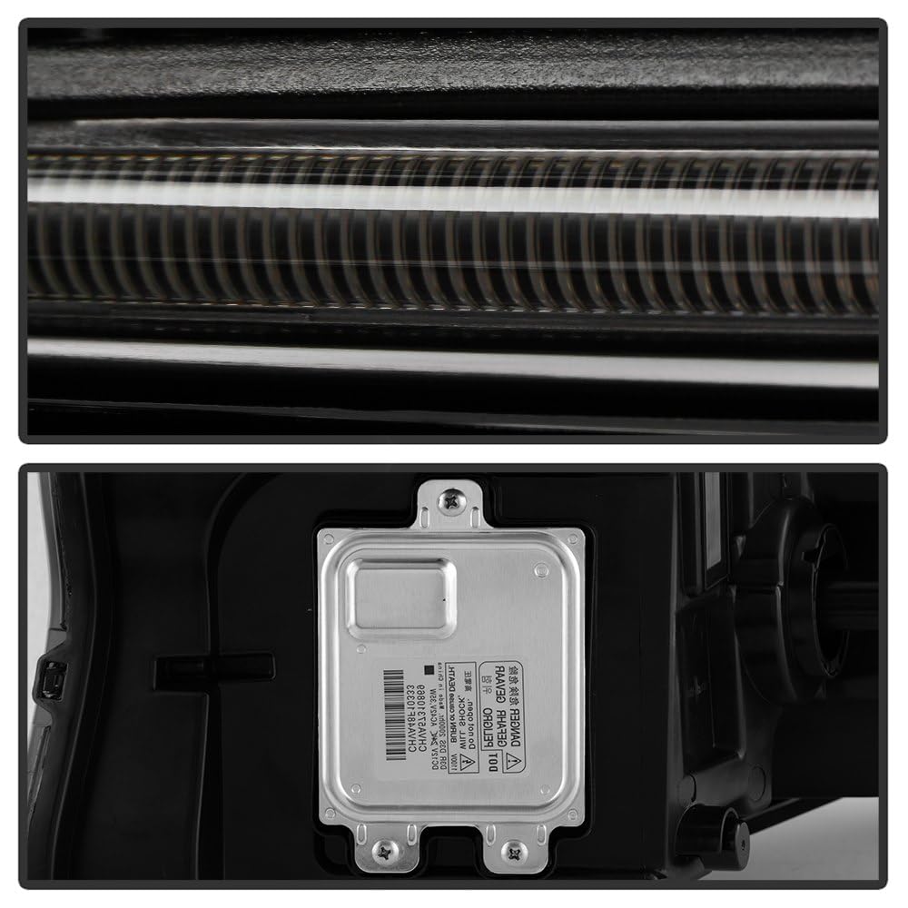Dodge Charger 2015-23 Spyder (POE) w/LED DRL Xenon HID Assembly Headlight (No Side Logo) - Low/High Beam-D3S(Included) (Ballast Included Panasonic Type Ballast) ; Signal-LED - OE Right