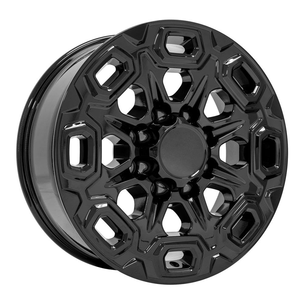 20 Inch OE Wheels CV64B Rim Fits Silverado 2500/3500 Style 8x180 20x8.5 Gloss Black - Hollander 5946 (1)