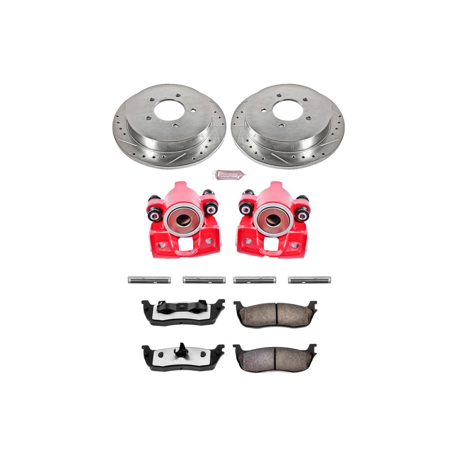 Power Stop Rear KC1872-36 Z36 Truck and Tow Brake Kit with Calipers For Ford Expedition 1997-2000, Ford F-150 1999-2000, Lincoln Navigator 1998-2000 [Model Specific]