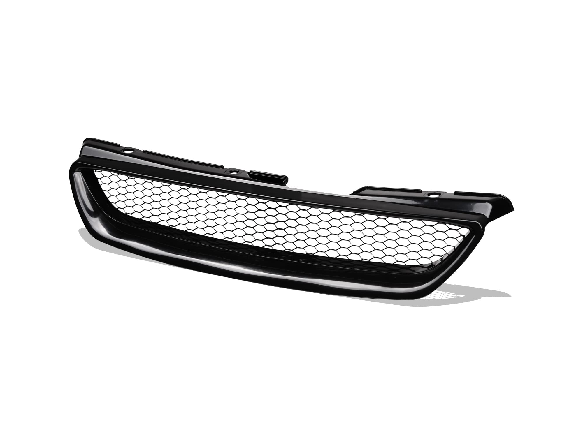 TR Mesh Front Hood Bumper Grille Armordillo 7148949 - Matte Black Fits 1998-2002 Honda Accord