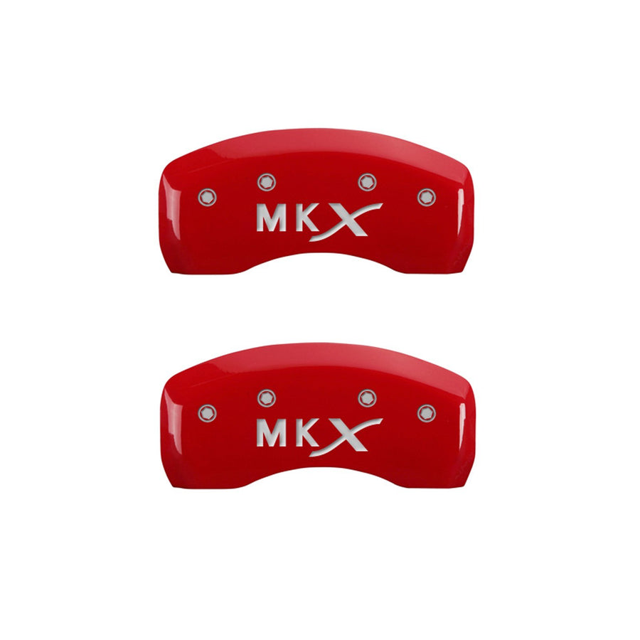 Caliper Covers MGP 36006SLCXRD with Red Powder Coat Finish, (Set of 4)
