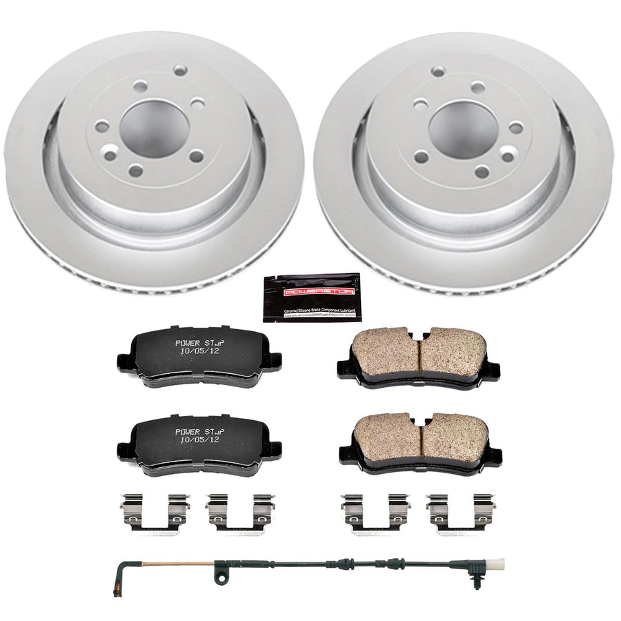 Power Stop CRK6564 Z23 Evolution Geomet Coated Brake Kit For Land Rover LR3 2005-2009, Land Rover LR4 2010-2016, Land Rover Range Rover Sport 2006-2013 [Model Specific]