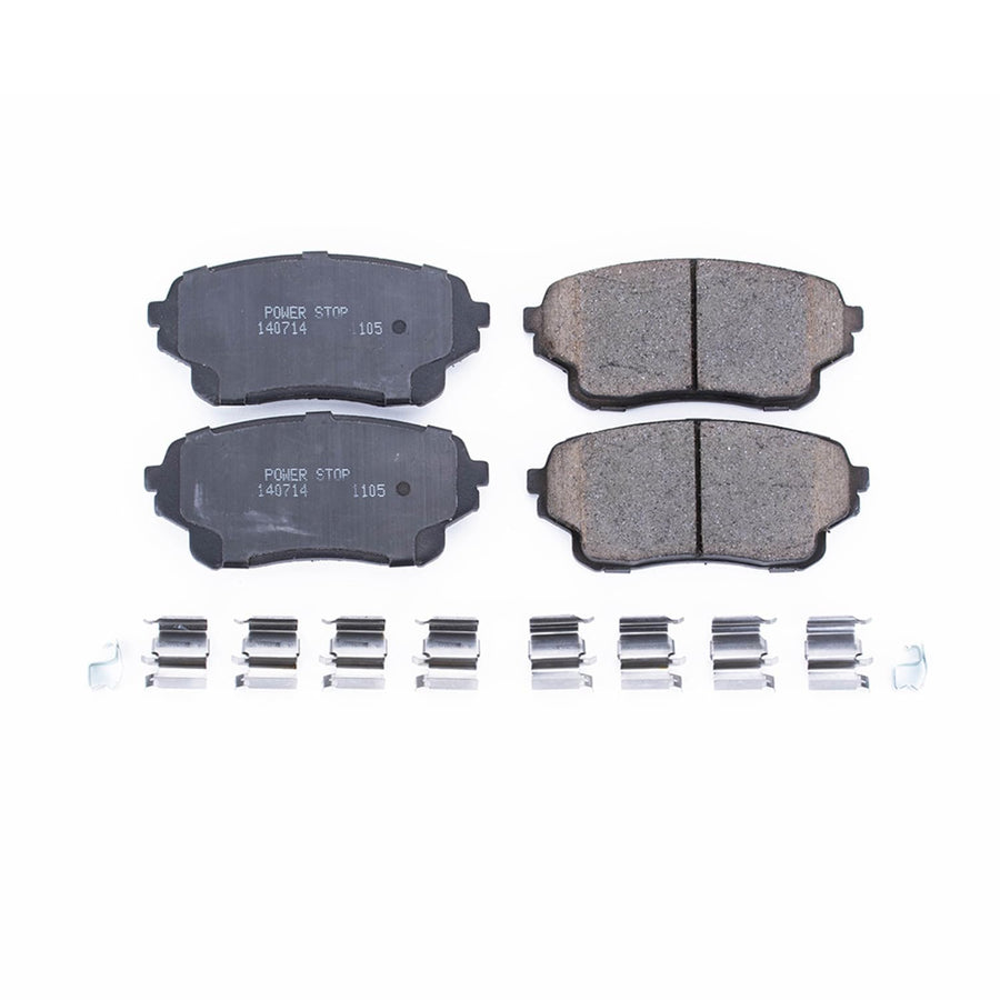 Power Stop Brake Kit Front For Suzuki XL-7 2004-06 - Ceramic Brake Pads With Installation Hardware, 17-1105