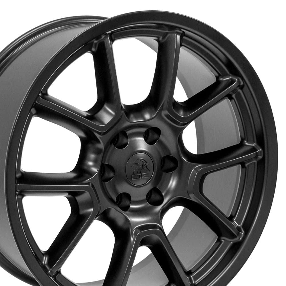 22 Inch OE Wheels DG21 Rim Fits Challenger 50th Anniversary Style 6x139.7 22x9.5 Satin Black - Hollander 10369 (1)