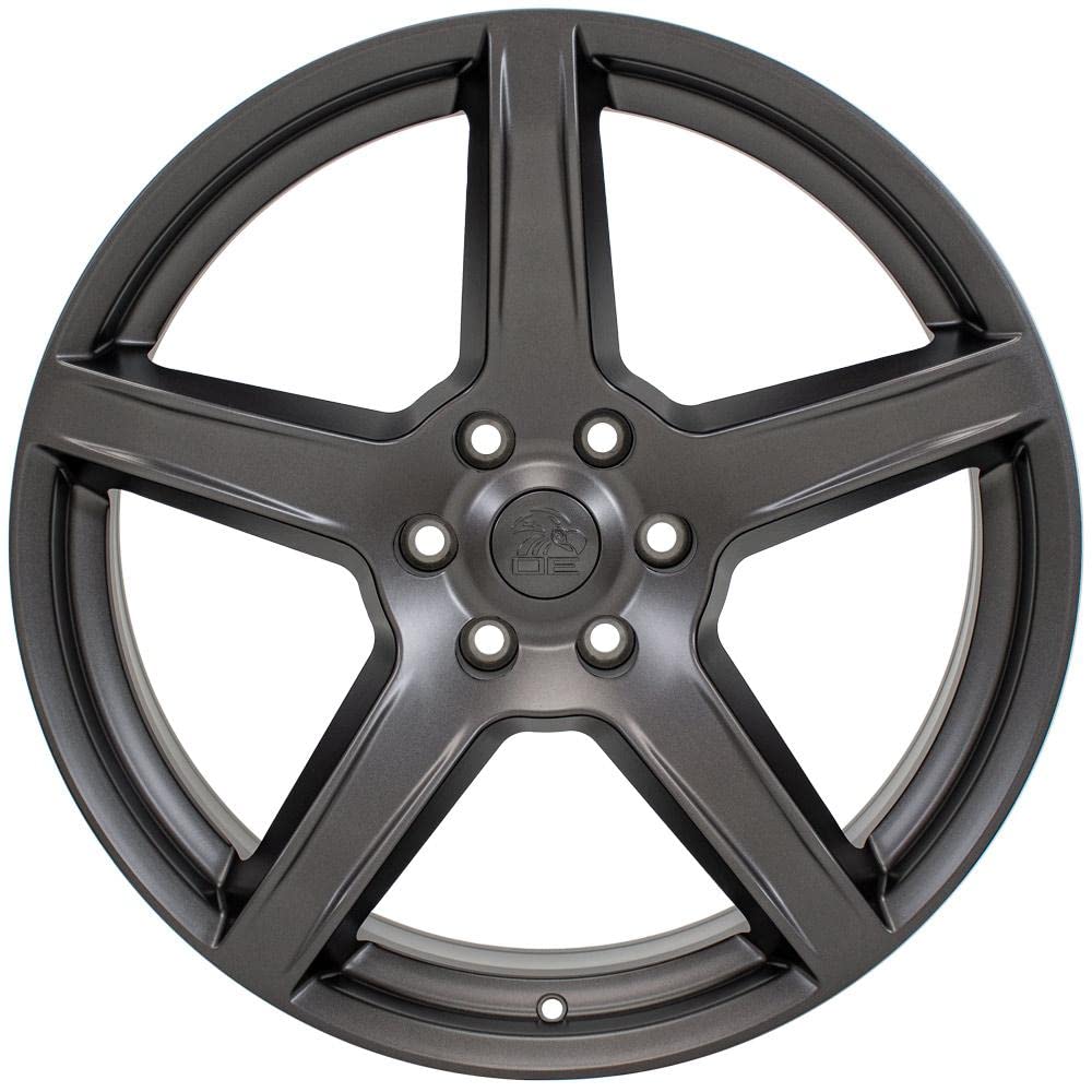 22 Inch OE Wheels DG22 Rim Fits Charger/Challenger SRT Hellcat Style 6x139.7 22x9.5 Satin Gunmetal - Hollander 2640 (1)