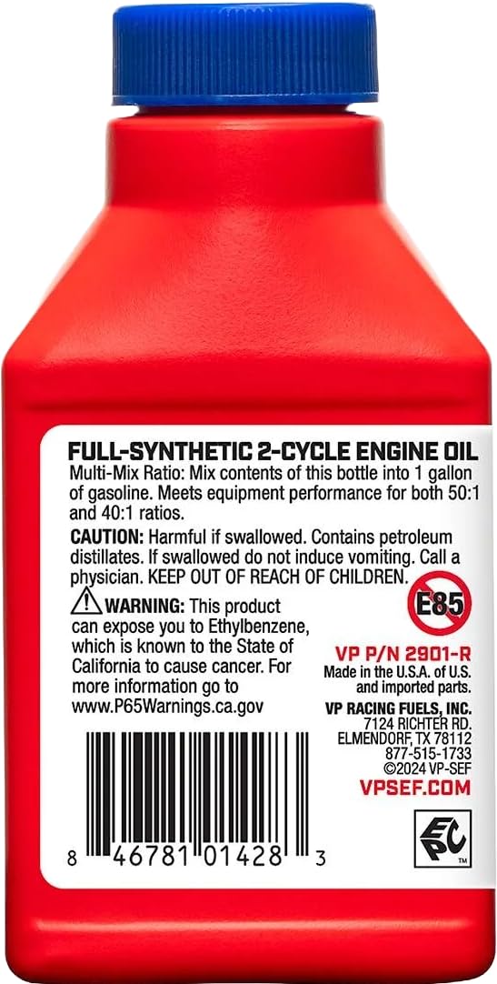 2901 VP Racing Full Synthetic Small Engine Fuels 2-Cycle Oil, 2.6 Ounce (1 Pack)