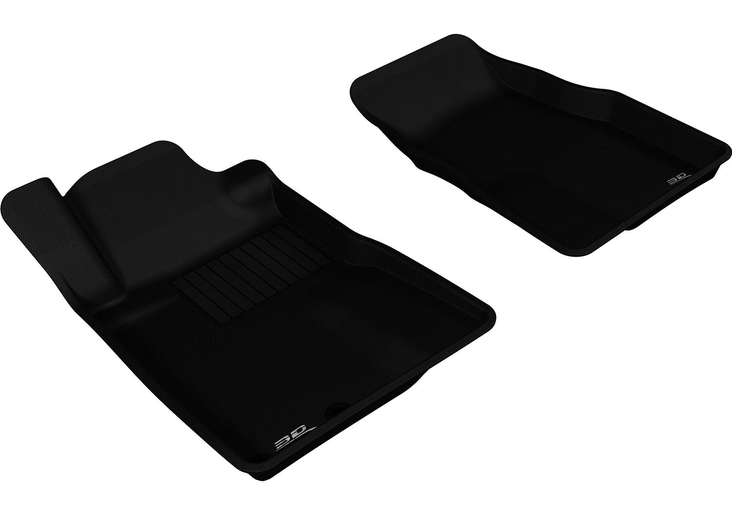 Kagu Floor Mat (Black) 3D MAXpider Custom Fit for 2005-2009 Ford Mustang - 1ST Row