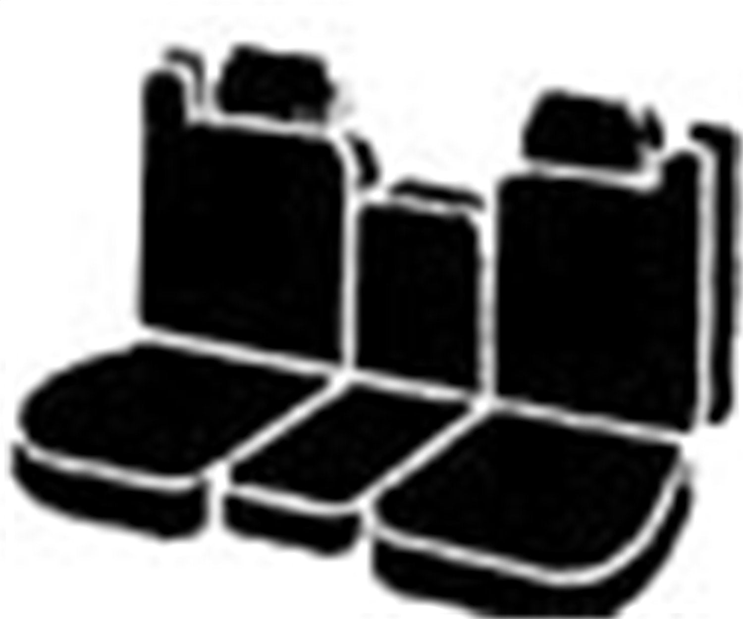 Gray FIA SL68-16 Front 40/20/40 Split Seat Cover with Center Armrest