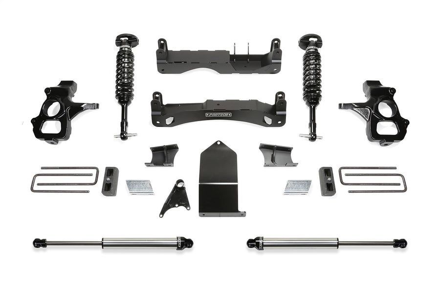 K1116DL Fabtech 4in Perf Sys W/Dl 2.5 & 2.25 14-17 Gm C/k1500 P/u W/Oe Forg Stl Uca