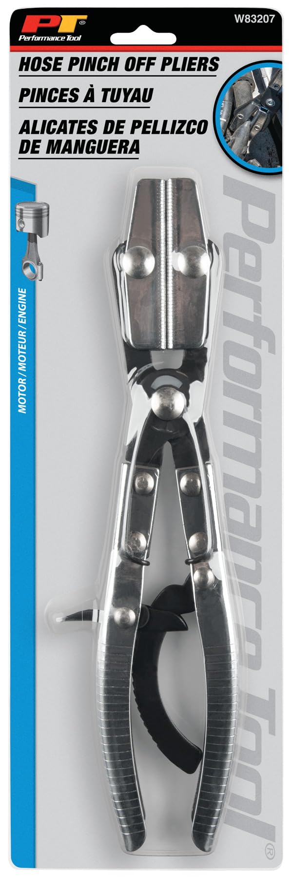 10" Hose Pinch-Off Pliers Performance Tool W83207 - Ratcheting Mechanism for Precision Flow Control