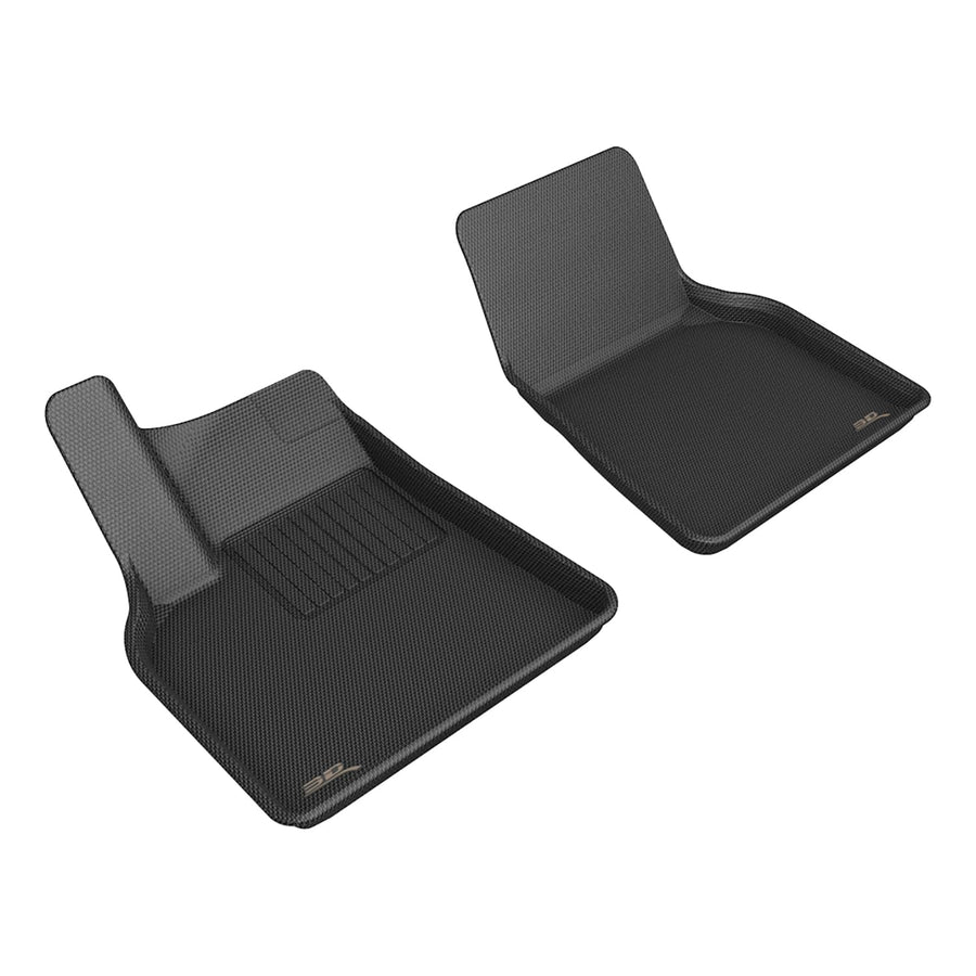 Kagu 3D MAXpider Custom Fit Floor Mat (Black) Compatible with Tesla Model Y 2021-2025 - Front Row