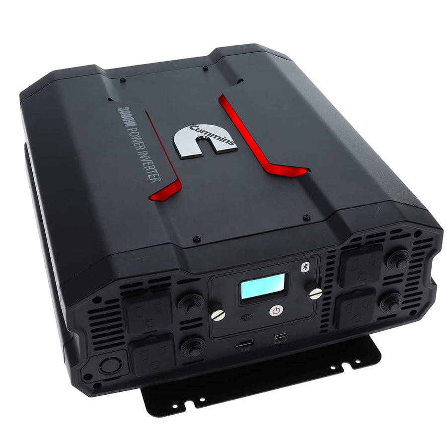 3000 Watts Cummins Inverter Modified Sine Wave Truck Inverter 12 Volts to 110 Volts Four AC Outlets Two USB Ports (Plus Cable Kit)- CMN3000W - Inverters for Vehicles, Van Life, Camping