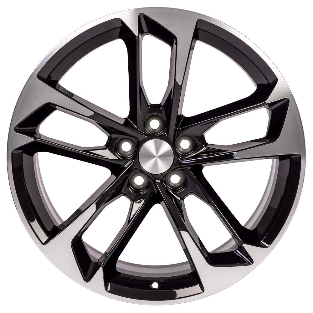 20 Inch OE Wheels CV29 Rim Fits Camaro 50th Anniversary Style 5x120 20x9.5 Gloss Black Machined - Hollander 5816 (1)