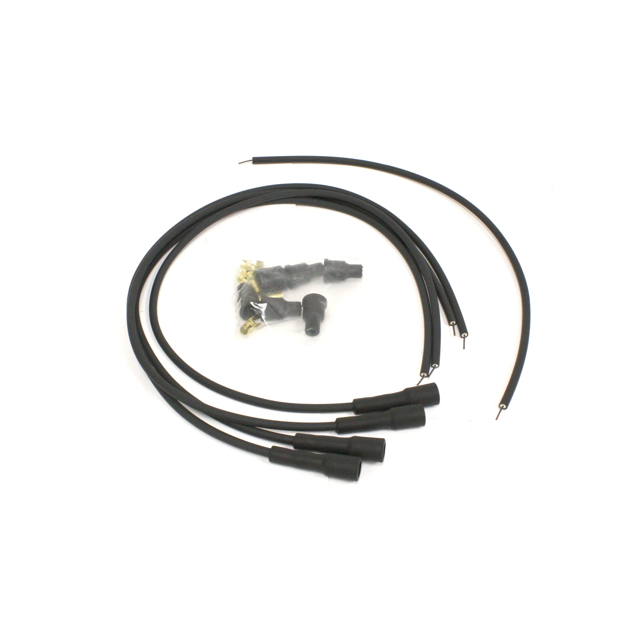 Black Pertronix 704180 Flame-Thrower Universal 180 Degree 4 Cylinder Spark Plug Wire