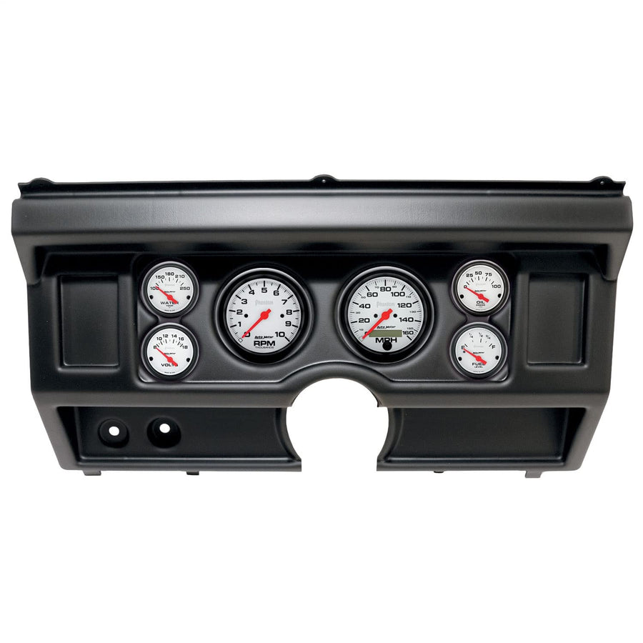 AutoMeter Dash Kit Direct Fit, (3 3/8" X2, 2 1/16" X4), Ford Truck No Ac 80-86, Phantom (2918-09)