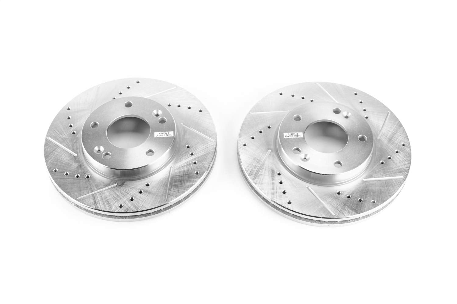 Power Stop Drilled and Slotted JBR1379XPR Front Brake Rotor Pair For Kia Rondo 2007-2010 [Model Specific]