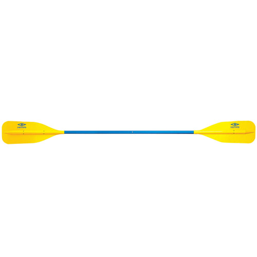 84-Inch Carlisle Polyethylene Clad Aluminum 2-Piece Kayak Paddle (Yellow/Blue)