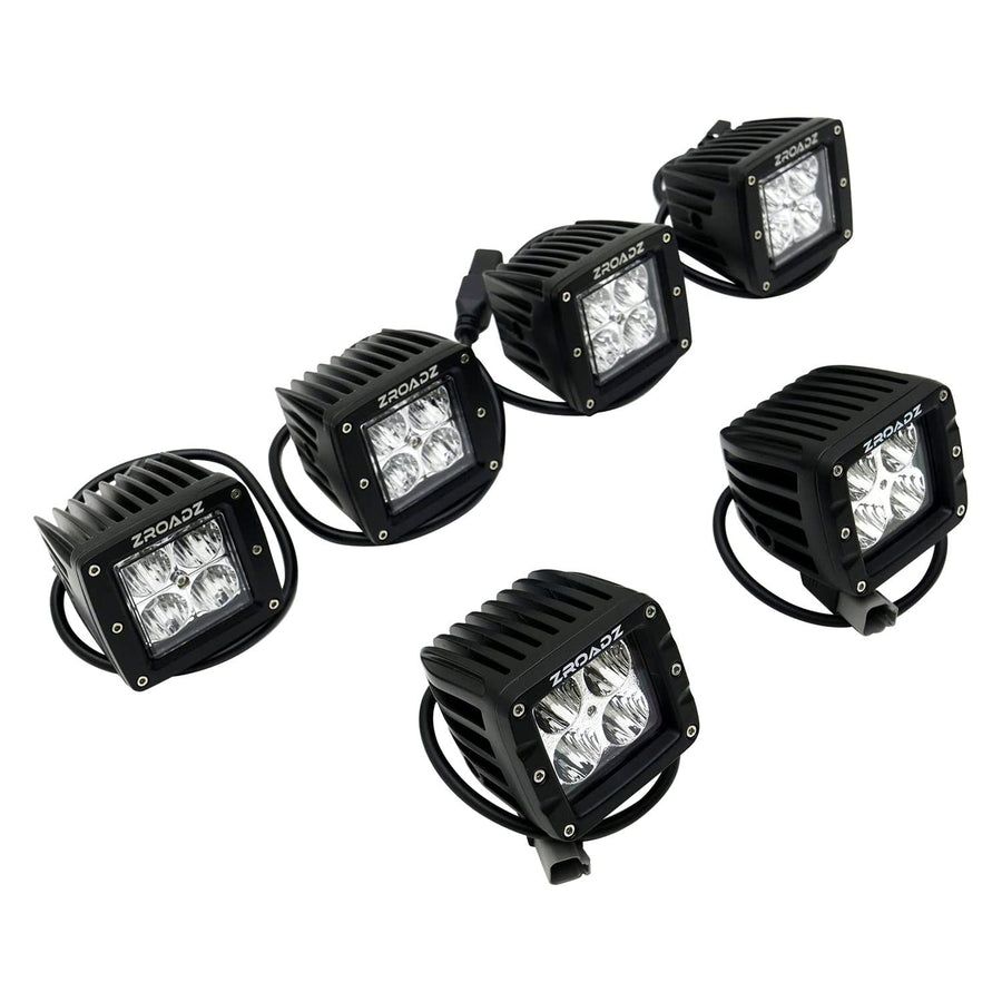 ZROADZ Front Bumper Z325673-KIT Fog LED Kit 2017-2020 Ford F-150 Raptor Black