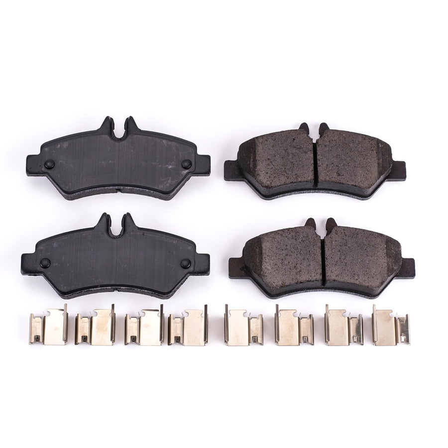 Power Stop Z17 17-1317 Rear Ceramic Brake Pads with Hardware For Sprinter 2500, Sprinter 3500, Freightliner Sprinter 2500, Freightliner Sprinter 3500, Sprinter 2500, Sprinter 3500 [Model Specific]