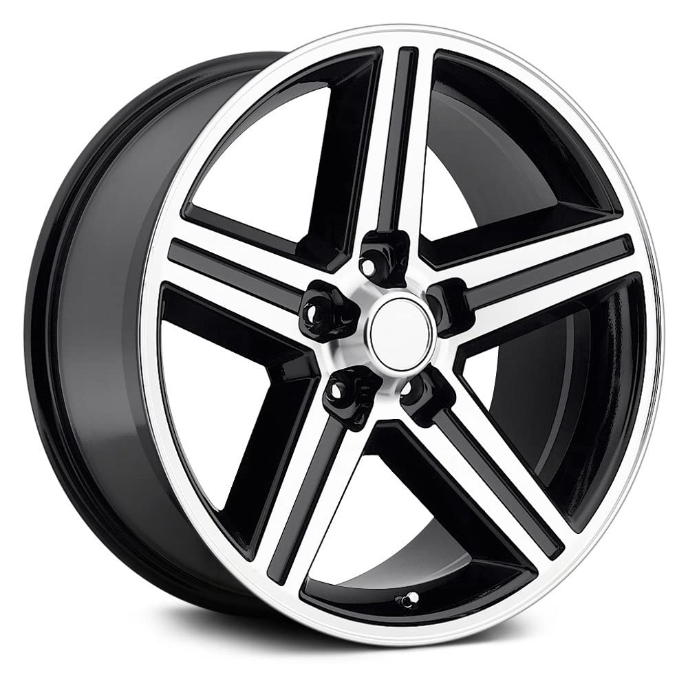 652 Series REV Wheels 652MB-2950 - 22x9-5.84 bs - 5x5 -Black/Polished